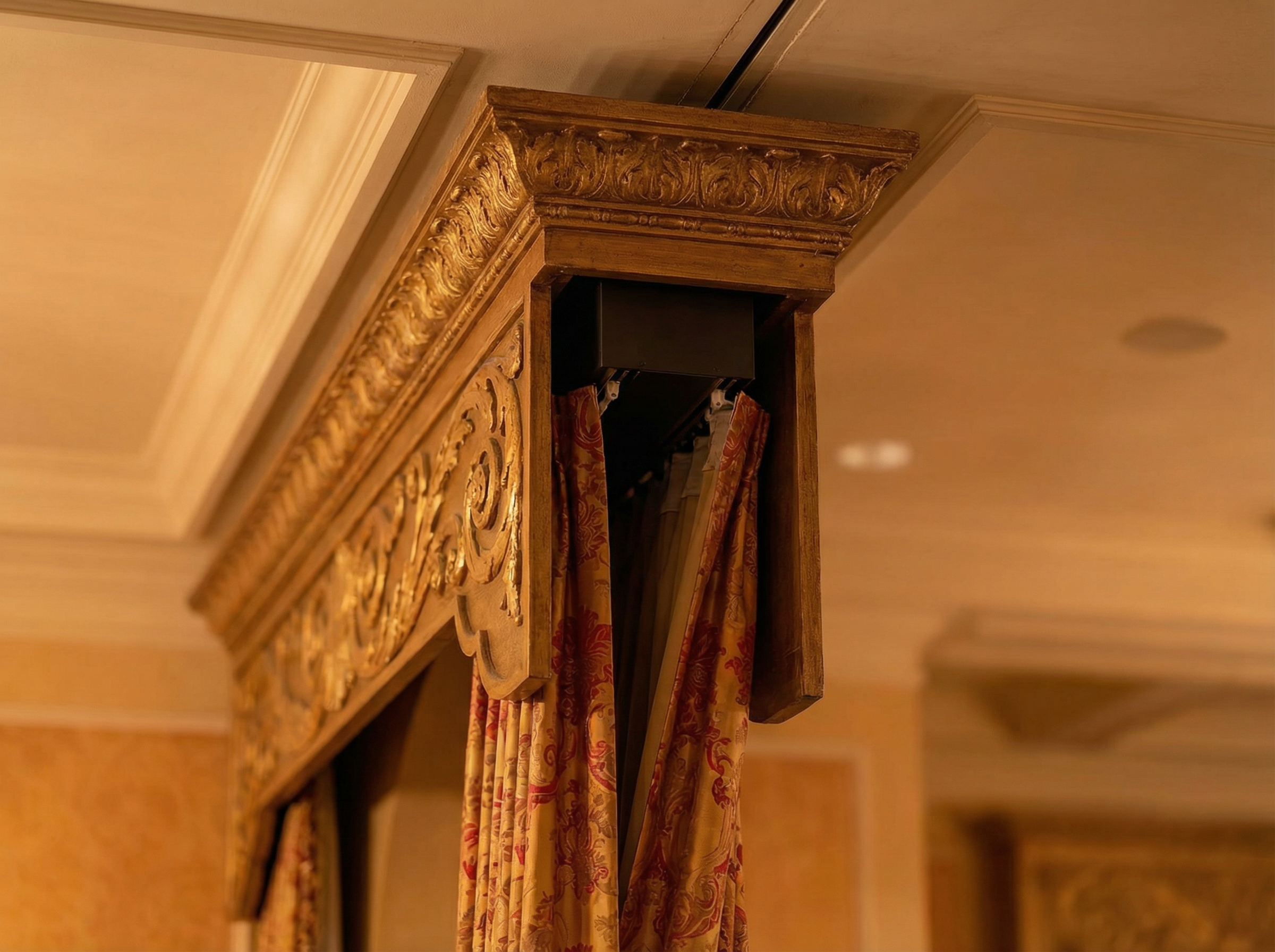 Beverly Hills Hotel Renovation — hospitality drapery installation detail 5