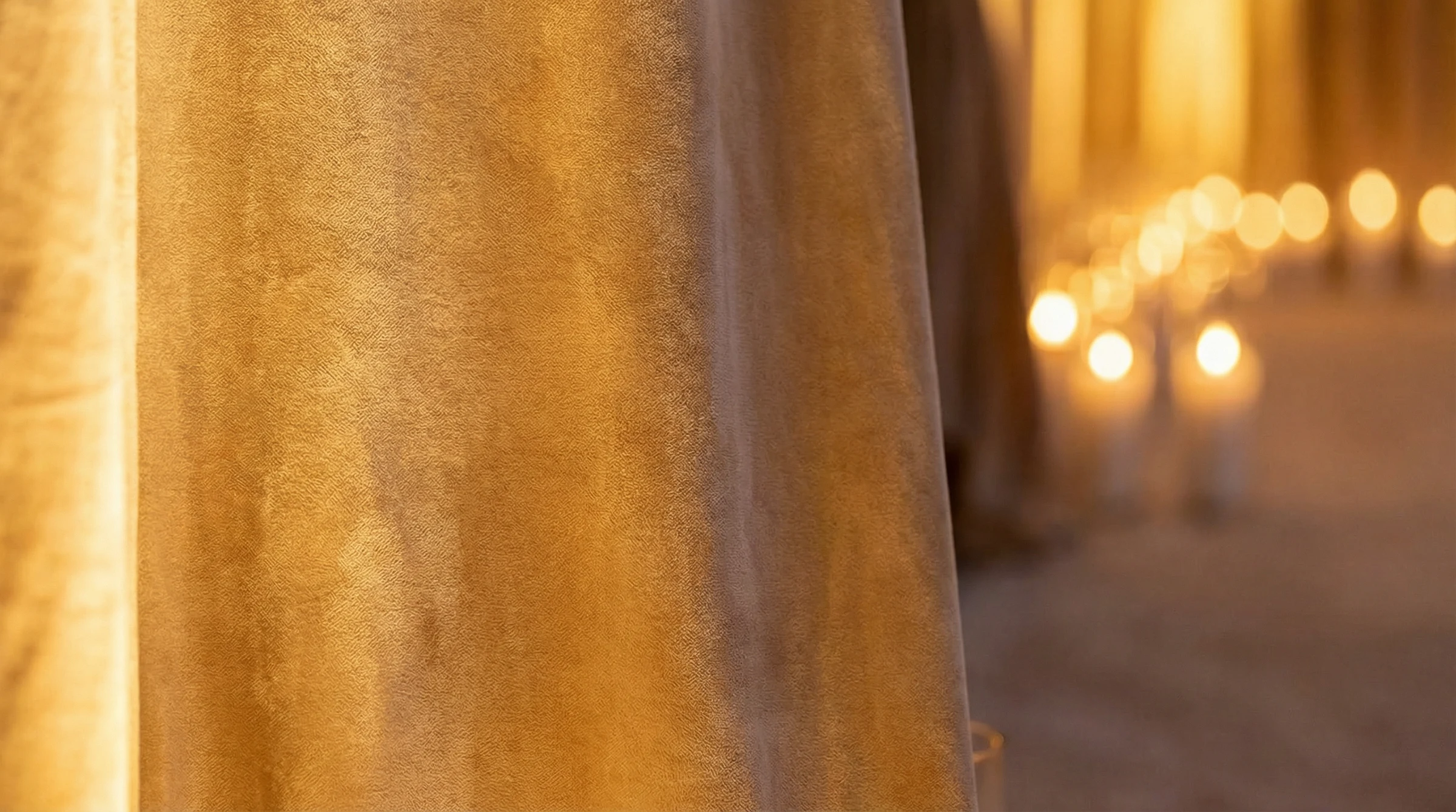 Dense IFR velvet drapery detail showing deep light-absorbing pile