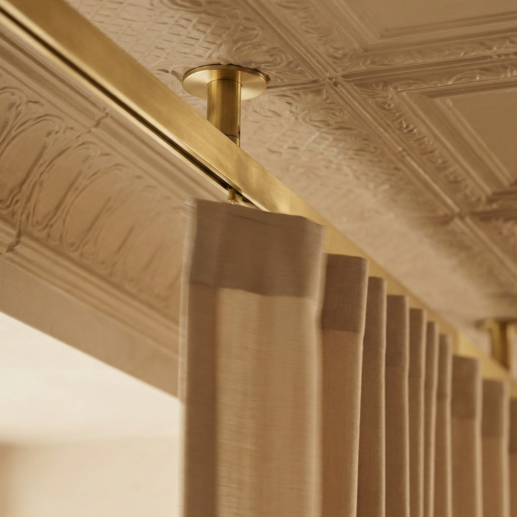 Flagship Showroom — SoHo — commercial drapery installation detail 3