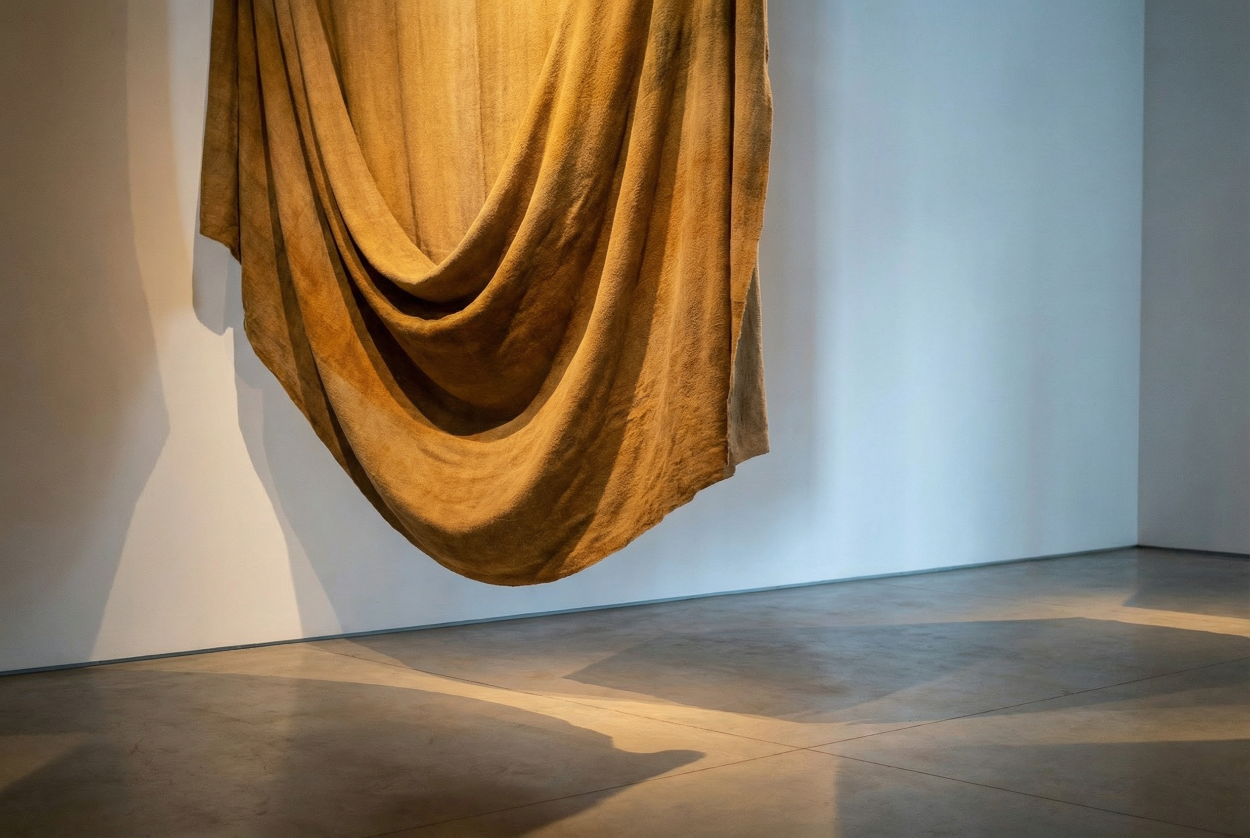 Museum Textile Exhibition — LA — commercial drapery installation detail 6